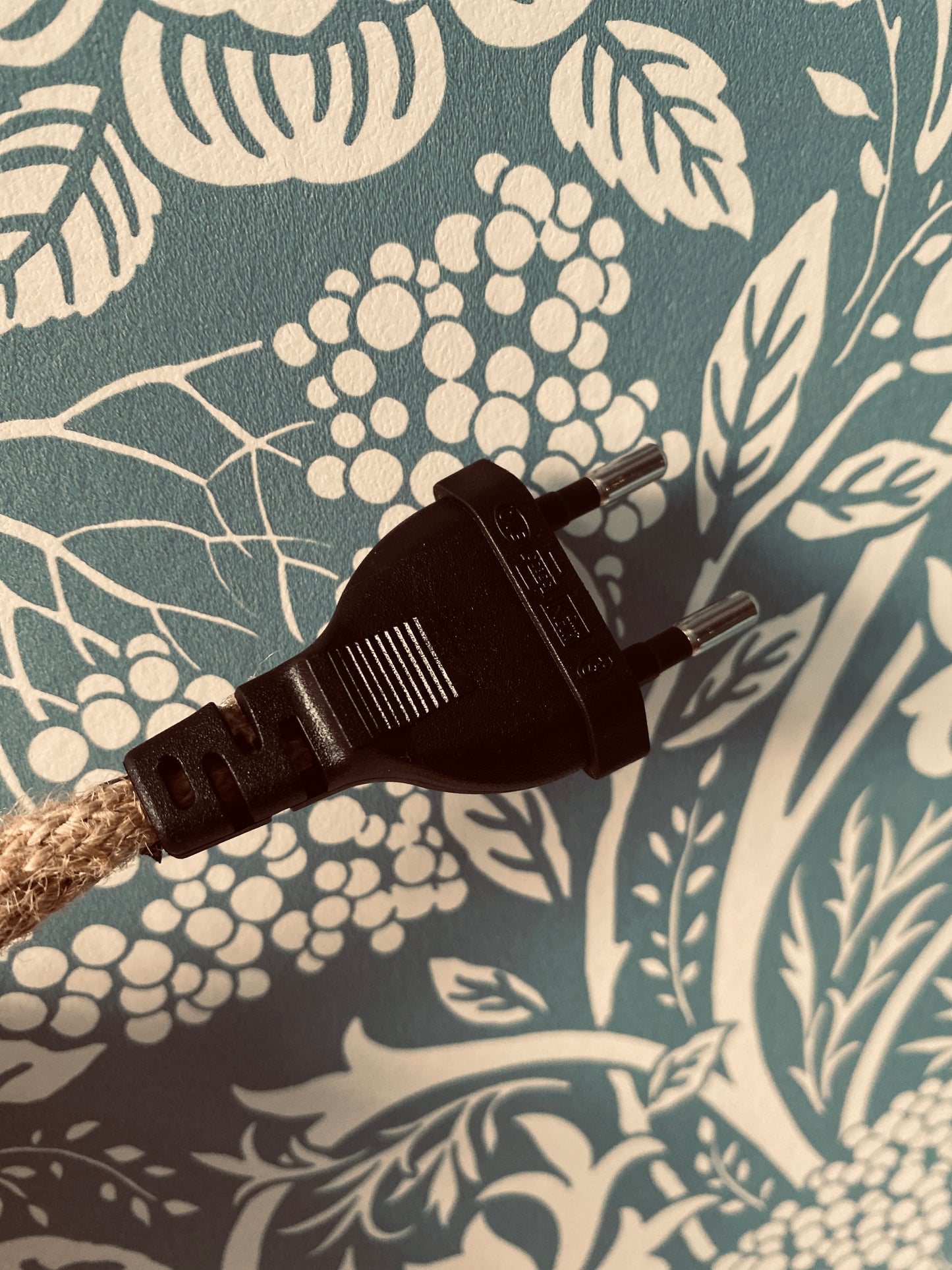 Lampe Anna gaze de coton fleuri