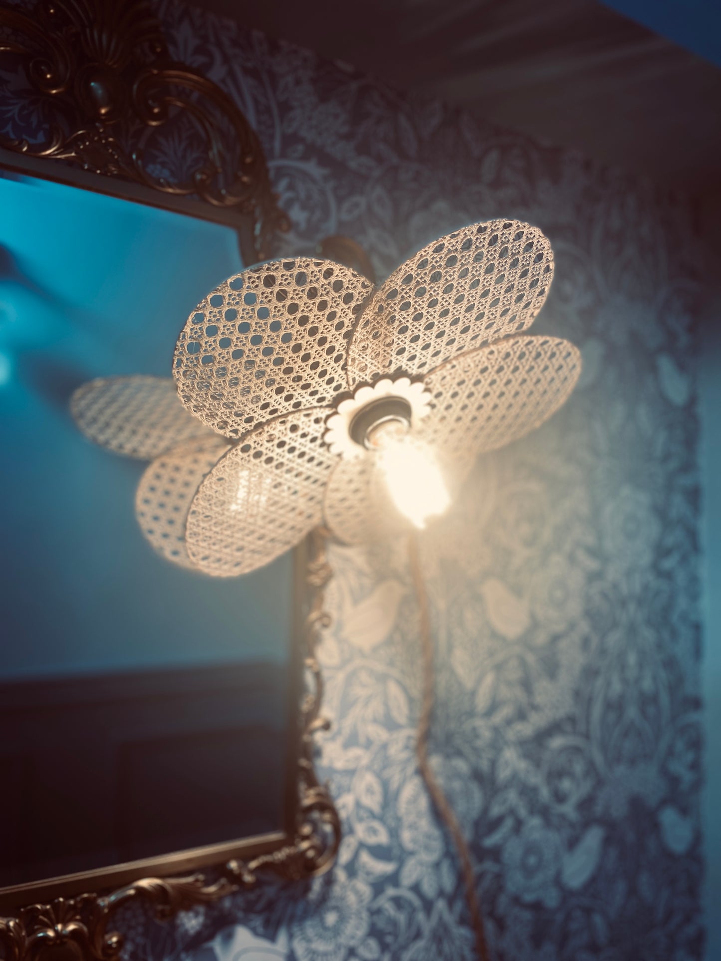 Lampe Anna esprit cannage