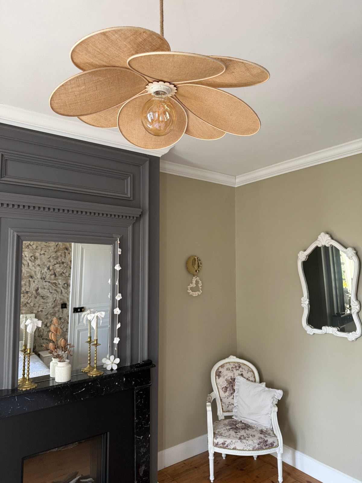 Suzanne – Suspension en rotin et toile de jute | charme naturel & ambiance chaleureuse