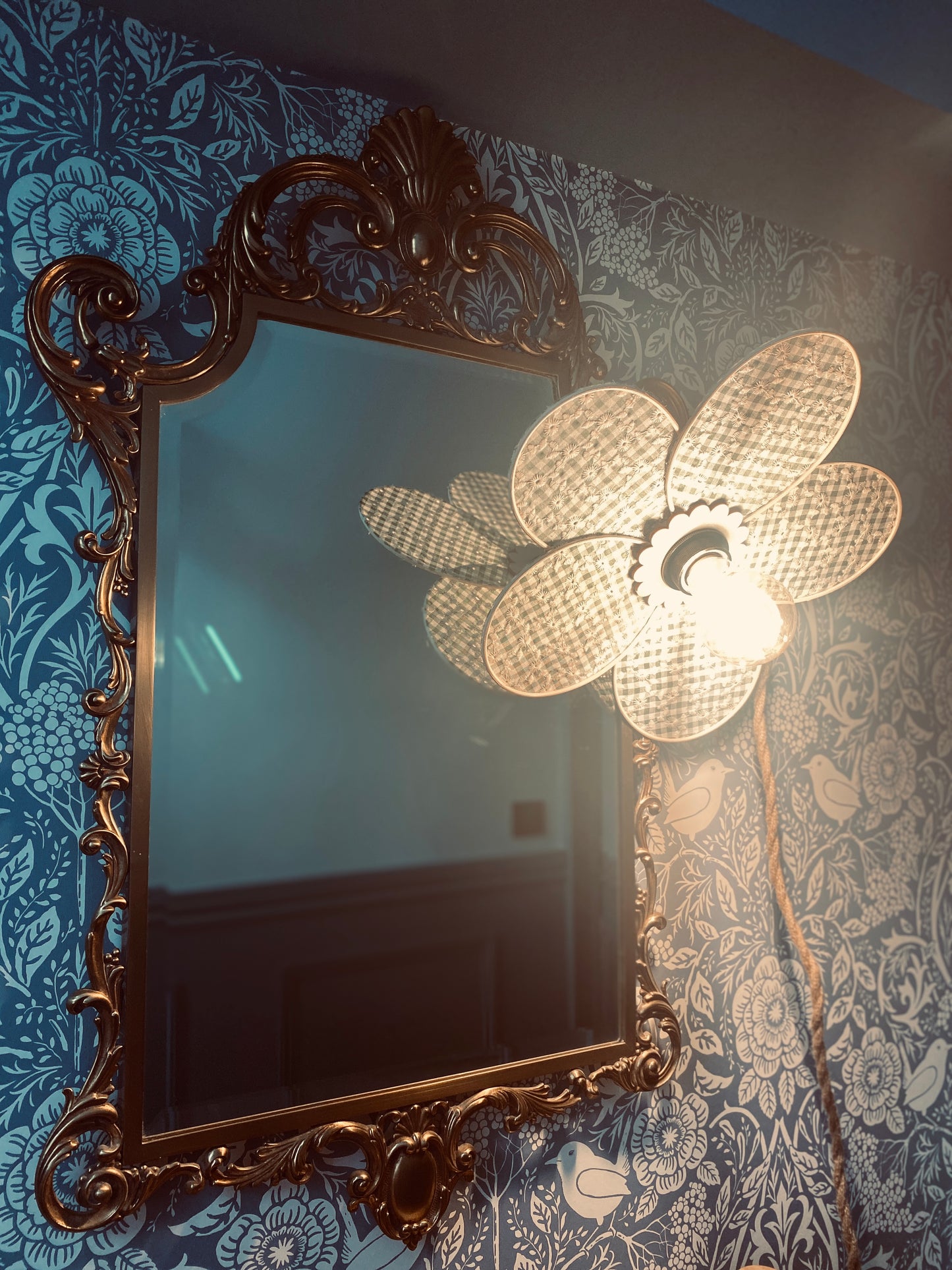 Lampe Anne vichy verte