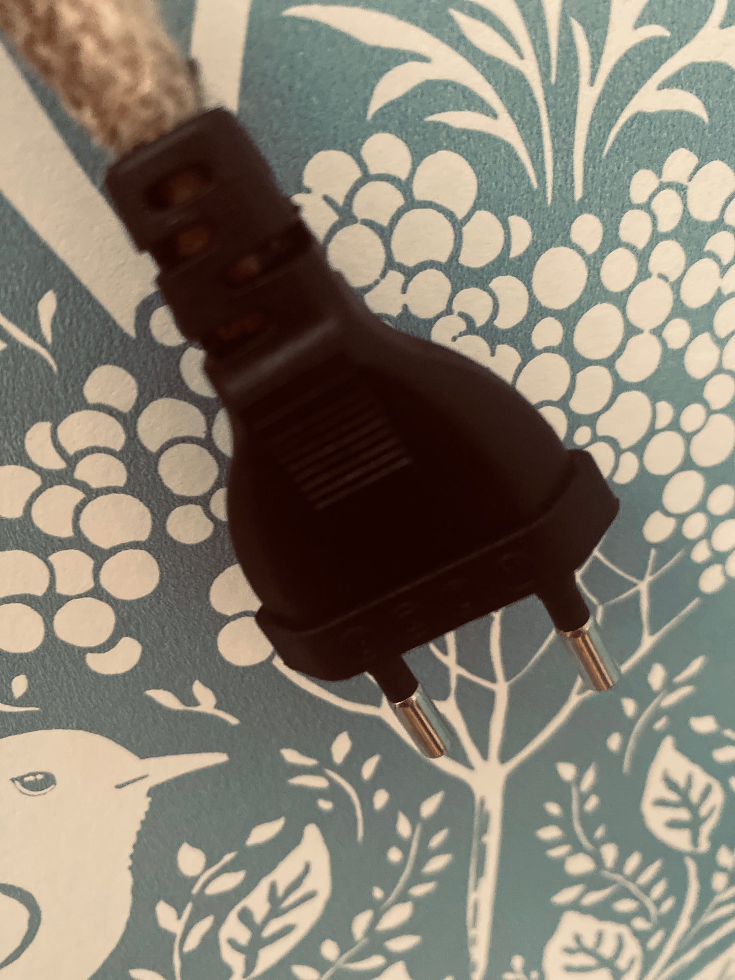 Lampe Anna vichy rose tendre