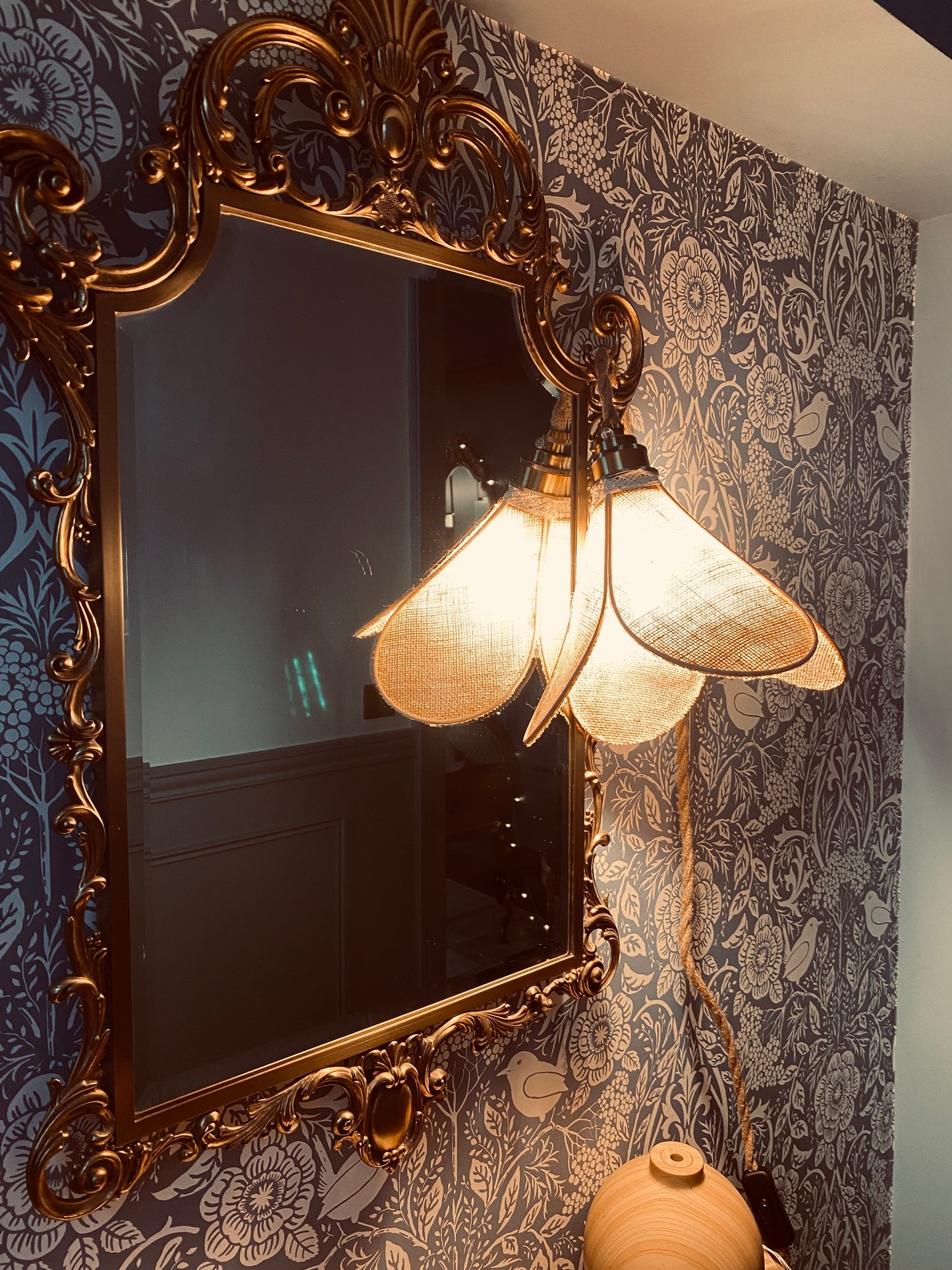 Lampe Suzie en toile de jute naturelle
