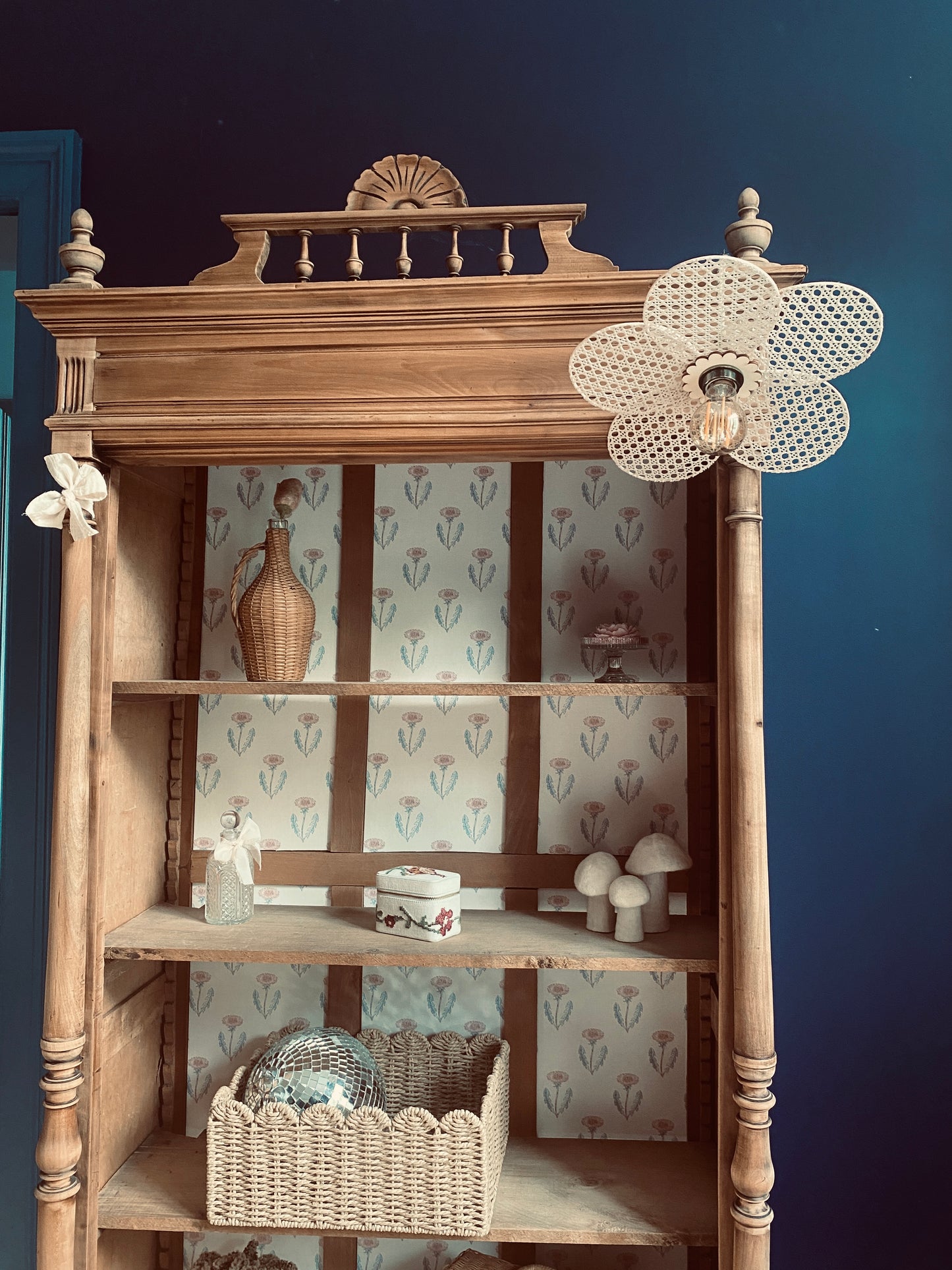 Lampe Anna esprit cannage