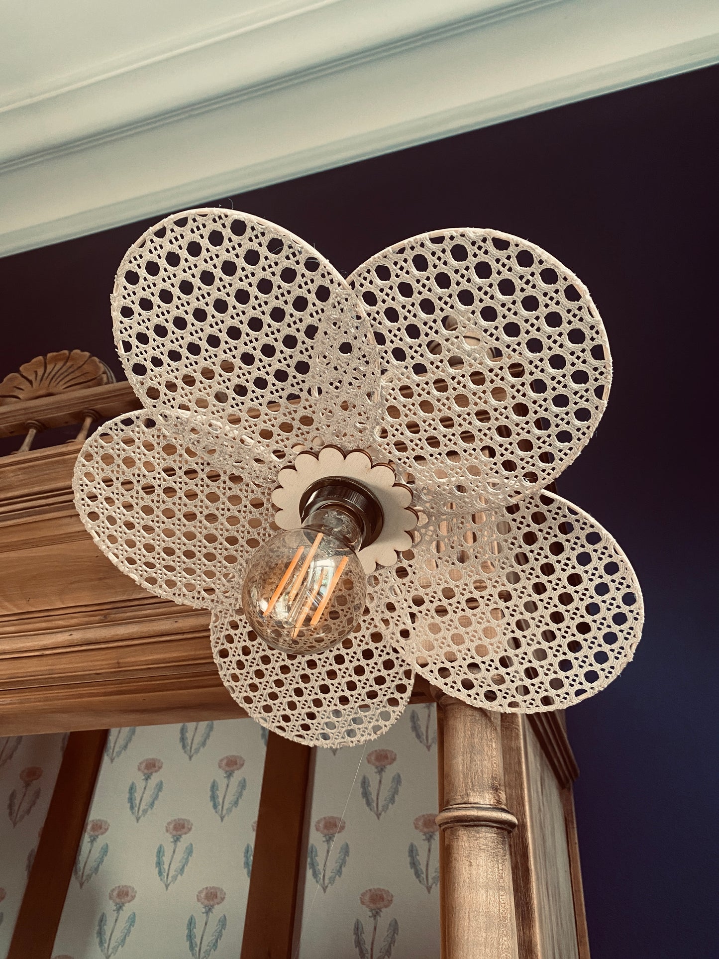 Lampe Anna esprit cannage