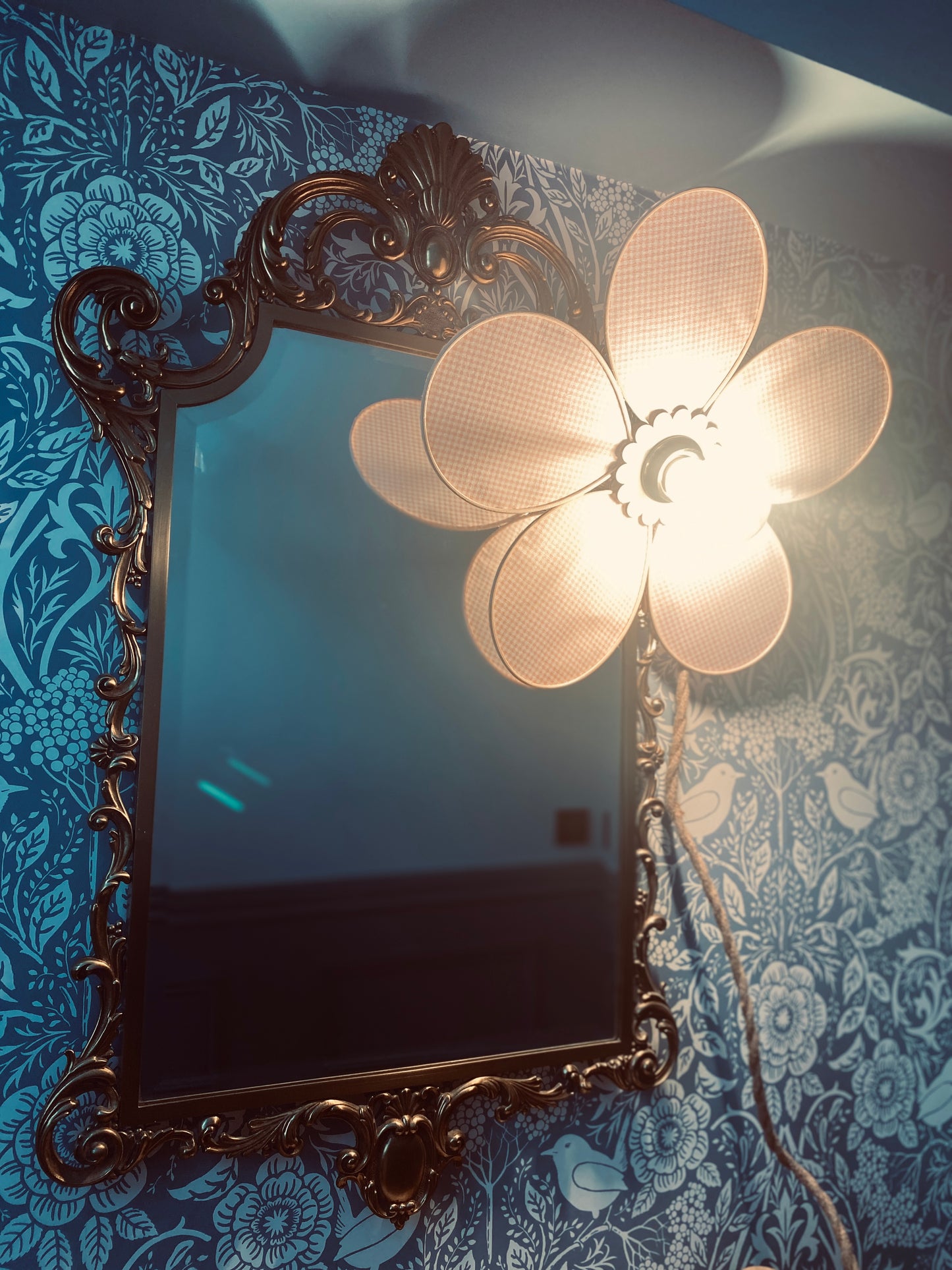 Lampe Anna vichy rose tendre