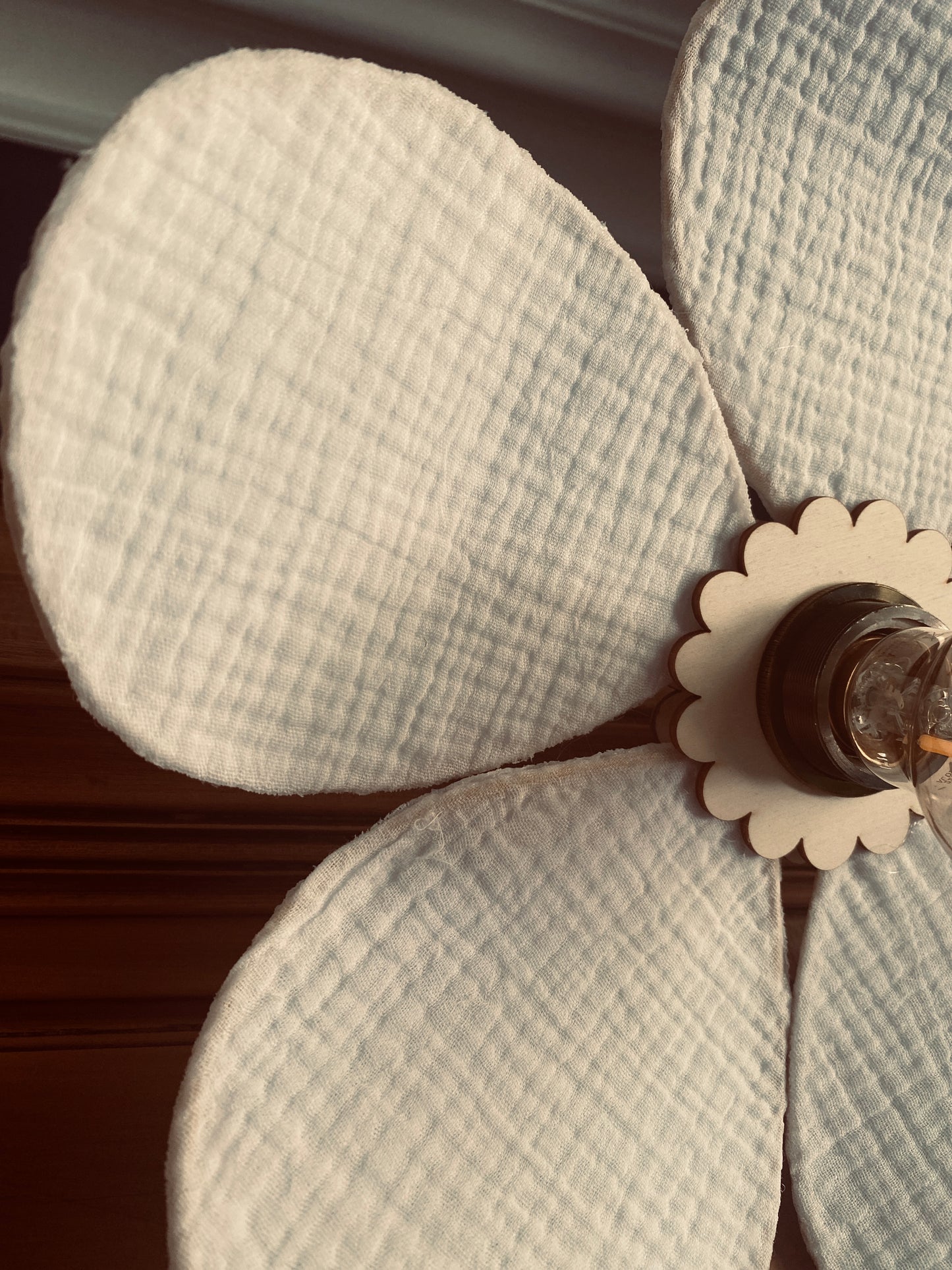 Lampe Rosalie articulée gaze de coton