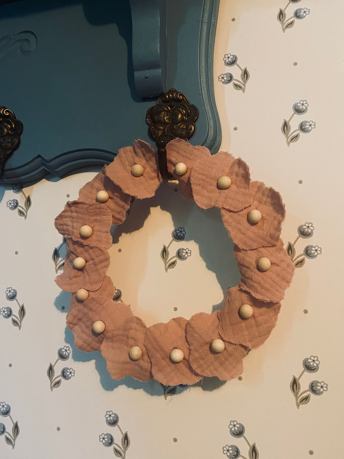Couronne murale florale Annabelle