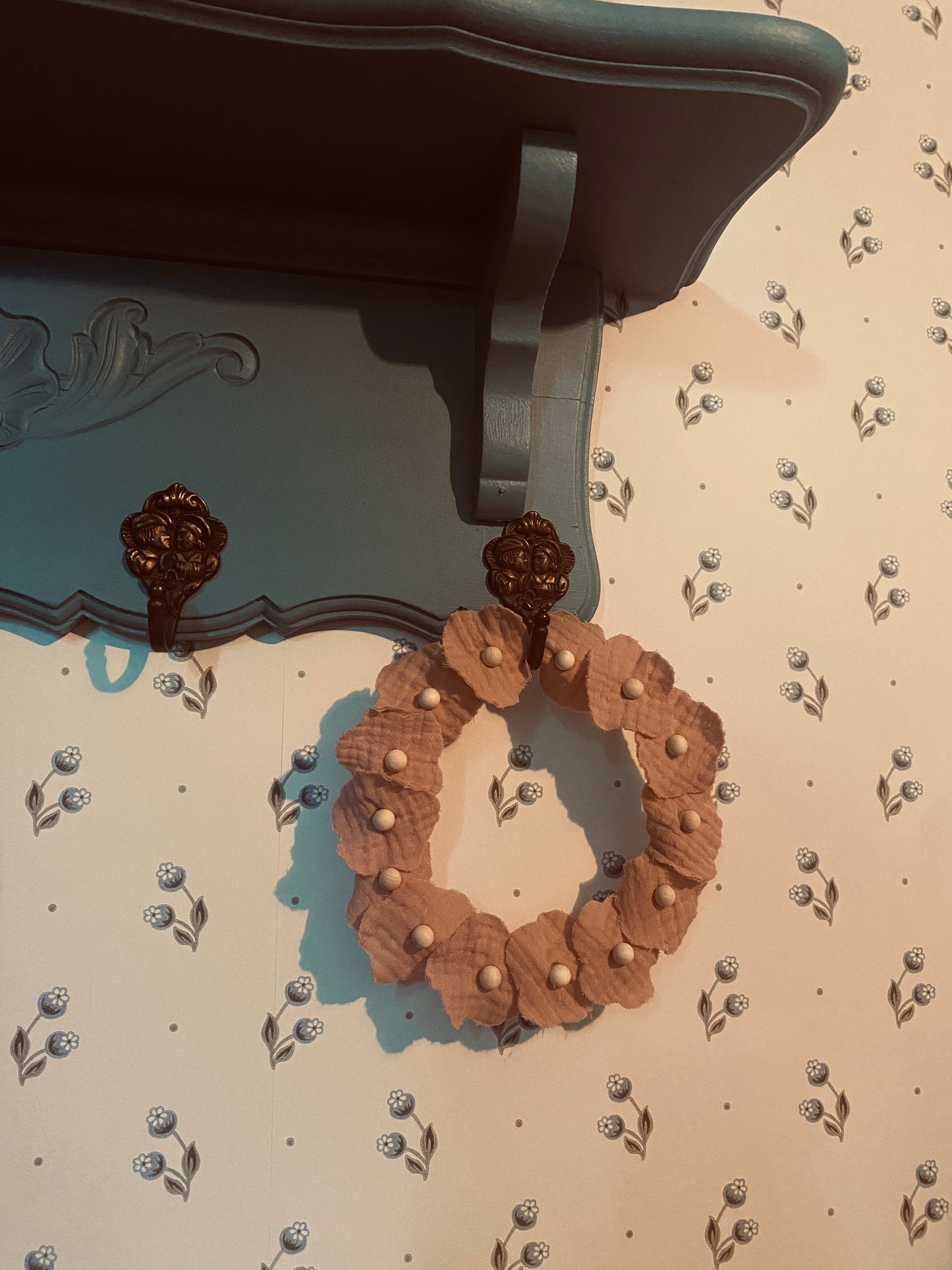 Couronne murale florale Annabelle