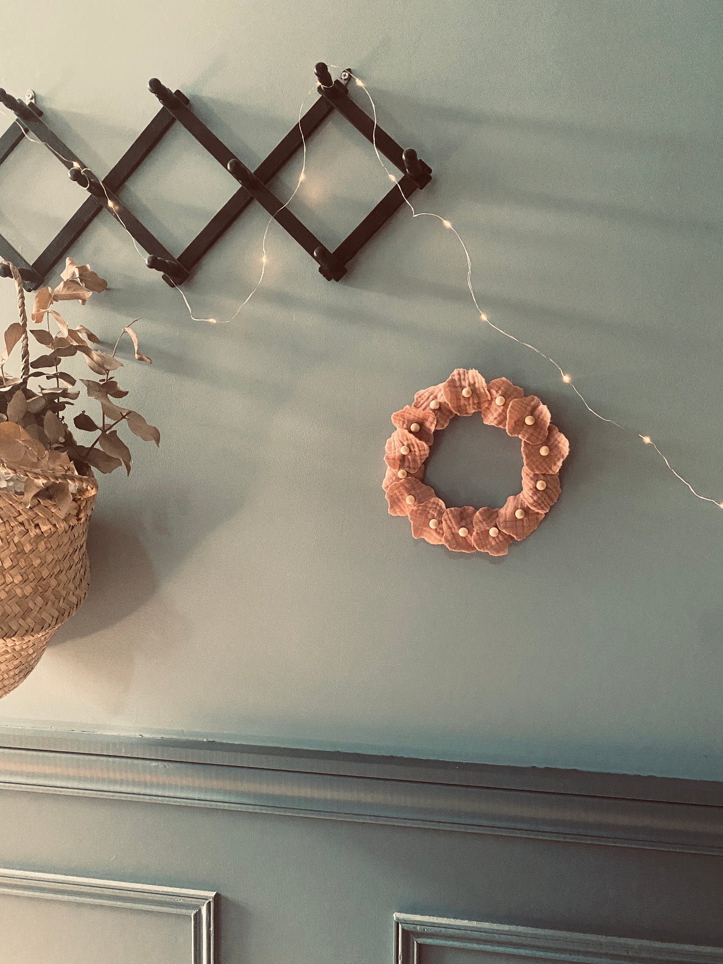 Couronne murale florale Annabelle