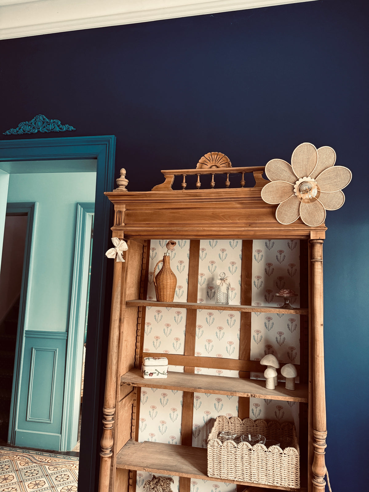 Marguerite – Lampe en toile de jute et rotin | esprit naturel & charme bohème